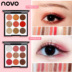 Trang điểm chính hãng NOVO 5168 Princess Rhapsody 9 Color Eyeshadow Palette Kết hợp Pearl Light Color Bean Paste - Bóng mắt phấn mắt apieu Bóng mắt