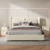 Ánh sáng sang trọng mini căn hộ nhỏ bàn cạnh giường ngủ bằng gỗ nguyên khối đơn giản hiện đại sàn siêu hẹp phong cách phòng ngủ trẻ em tủ khóa