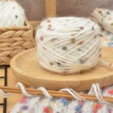 Шарф ручной работы, плетеный радужный клубок пряжи подходит для мужчин и женщин для друга, DIY