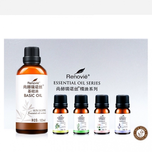 Лавандовый набор с геранью, базовое масло с розмарином