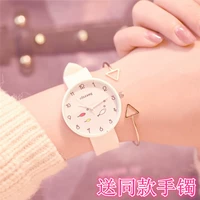 Милые трендовые водонепроницаемые электронные часы, в корейском стиле, простой и элегантный дизайн