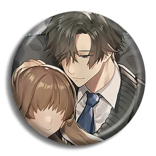 Значок Mystic Messenger Mysterious Messenger, металлический пин 58 мм, полностью металлический