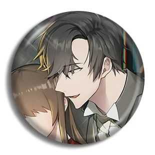 Значок Mystic Messenger Mysterious Messenger, металлический пин 58 мм, полностью металлический