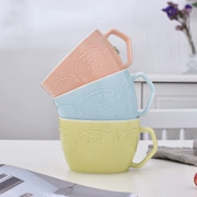 Cốc cốc lớn có dung tích lớn Mug Sữa lớn Bột yến mạch Bữa sáng Ngũ cốc Bát mì ăn liền Cốc sứ có nắp đậy