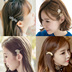 Châu âu và Hoa Kỳ đơn giản kim loại lá vòng tròn vòng kẹp tóc Hàn Quốc tính khí side clip bangs clip tóc phụ kiện mũ nón twist clip Phụ kiện tóc