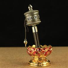 Молитвенный барабан 尼泊尔手摇转经轮 观音心咒转经轮西藏八宝转经筒