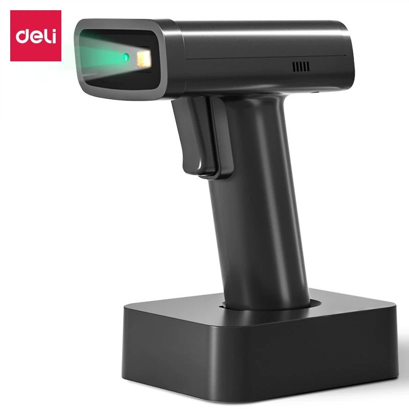 Deli 14970/14970W проводной и беспроводной сканер, одинарный штрихкод, двуразрядный, Couture Express складирование логистика кодирование