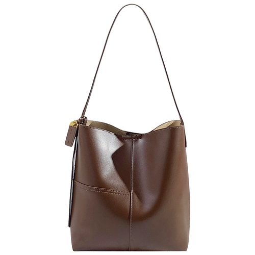 Демисезонная вместительная и большая сумка через плечо, сумка на одно плечо, из натуральной кожи, коллекция 2023, изысканный стиль