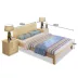 Miễn phí vận chuyển gỗ giường đôi 1,5 1.8 thông chất lượng gỗ 2m giường đơn giản cho thuê ký túc xá - Giường