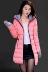Áo khoác nữ mùa đông mới 2019 phiên bản dài của Hàn Quốc áo khoác cotton dày áo khoác mùa đông giải phóng mặt bằng áo khoác cotton nữ - Bông