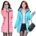 Áo khoác nữ mùa đông mới 2019 phiên bản dài của Hàn Quốc áo khoác cotton dày áo khoác mùa đông giải phóng mặt bằng áo khoác cotton nữ - Bông Bông
