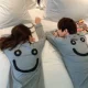 Chúc mừng hạnh phúc cặp đôi đồ ngủ siêu dễ thương vui nhộn cotton dài tay nam và nữ sinh viên phục vụ nhà mùa xuân và mùa thu - Bộ Pajama