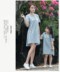 Cha mẹ và con mùa xuân và mùa hè váy mẹ và con gái tang phù hợp với phong cách quốc gia retro bông và vải lanh giản dị Trung Quốc phong cách kích thước lớn 2018 mới Trang phục dành cho cha mẹ và con