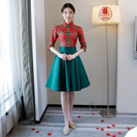 Китайский зеленый средний рукава короткие