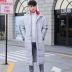 Đội tuyển Trung Quốc quần áo cotton dài đến đầu gối áo khoác nam mùa đông đào tạo áo khoác ngoài trời Quần áo độn bông thể thao