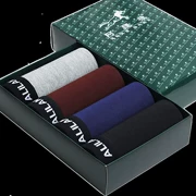 4 hộp quà tặng nam đồ lót nam boxers modal trai đồ lót thể thao thanh niên kích thước lớn bốn điểm quần