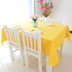 Cotton khăn trải bàn vải nhà hàng khăn trải bàn có thể được tùy chỉnh bảng vải màu rắn phổ bìa khăn chanh vàng bàn trà vải Khăn trải bàn