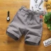 Mùa hè của nam giới Trung Quốc phong cách quần short cotton pajama quần năm quần mùa hè thường kích thước lớn loose home quần bãi biển quần quần đùi nam Quần tây