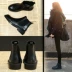 Giày nữ nhỏ 2018 Giày nữ mới mùa thu và mùa đông Phiên bản Hàn Quốc của giày bông tuyết đế bằng Chelsea Martin cộng với nhung