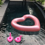 Flamingo lớn dành cho người lớn gắn dày trẻ em nước inflatable hàng nổi kỳ lân nổi giường bơi vòng ghế