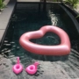 Flamingo lớn dành cho người lớn gắn dày trẻ em nước inflatable hàng nổi kỳ lân nổi giường bơi vòng ghế áo tắm