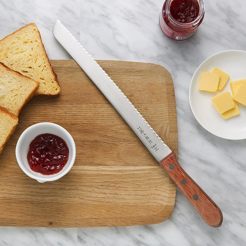 Япония импортированный хлеб -нож красная точка дизайн награды ручной работы ручной лезвие Fujiro из нержавеющей стали Французская хлебная нож