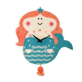 Американские импортные часы творческий дизайн детские висящие часы мультфильм деревянные модные качание