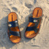 2018 dép mùa hè của nam giới cha thoáng khí không trượt dual-sử dụng dép trung niên hoang dã đáy mềm giày dép dép quai hậu nam Sandal