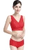 Năm sinh nữ quần lót màu đỏ phù hợp với áo ngực phần mỏng thoải mái không ràng buộc không có vòng thép áo corset - Bộ đồ lót
