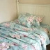 Xuất khẩu chất lượng cao mùa hè bông nhỏ vải tờ bông cũ thô vải giường đơn duy nhất gối dày ngủ tấm