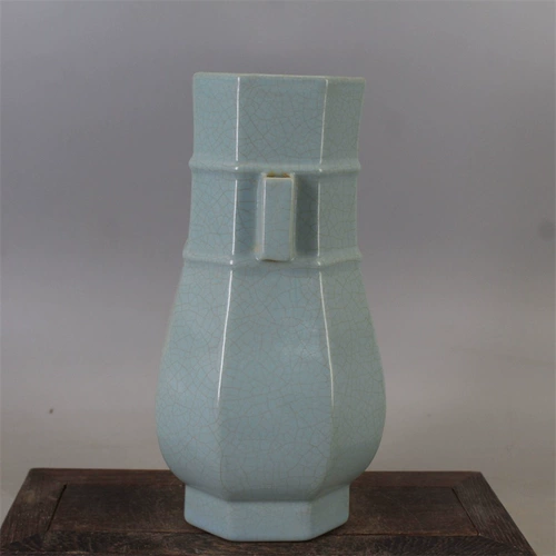 Песня ru kiln tianqing glaze тонкая шина открытая бутылка для ушей антикварные ветераны фарфоровые антикварные фарфоровые украшения