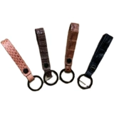 Черный универсальный креативный высококлассный брелок, простой и элегантный дизайн, крокодил, из натуральной кожи, делается под заказ, подарок на день рождения, с печатью вашего логотипа