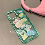 Apple, брендовый мятный мультяшный совместимый iPhone14 Pro, iPhone 13, чехол для телефона, прозрачный защитный чехол, iphone, 15promax