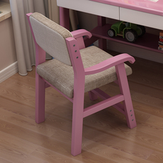 Детский стульчик 实木儿童椅可调节家用升降椅子中小学生小孩写字椅宝宝靠背扶手椅