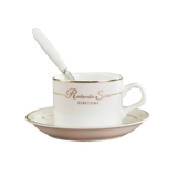 Чашка, белая кофейная глина, комплект, европейский стиль, простой и элегантный дизайн