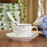 Чашка, белая кофейная глина, комплект, европейский стиль, простой и элегантный дизайн