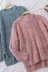 Thu đông 2018 phiên bản Hàn Quốc mới của áo dài tay mỏng manh ngọt ngào 慵 Áo len quây gió lười áo len cho người già Cardigan