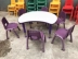 Bàn học mẫu giáo và bộ ghế có thể nâng bàn đồ chơi trẻ em bảng lửa bàn ăn trẻ em học tập bàn học sinh - Phòng trẻ em / Bàn ghế