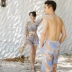 Cặp đôi đồ bơi nữ mới ba mảnh Hàn Quốc bảo thủ che bụng thon gọn Đồ bơi gợi cảm quần nam đi biển - Vài đồ bơi set đồ đôi đi biển Vài đồ bơi