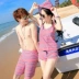 Cặp đôi đồ bơi nữ ba hoặc bốn bộ đồ 2018 mới bảo thủ che bụng Hàn Quốc áo tắm nóng bỏng quần bơi nam - Vài đồ bơi 	bộ đồ đôi đi biển Vài đồ bơi
