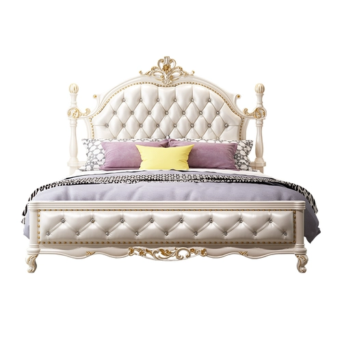 Современный и минималистичный комплект для двоих из натурального дерева для принцессы, мебель, европейский стиль, 1.8м, в американском стиле, легкий роскошный стиль