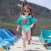 Trẻ sơ sinh cuộc sống con áo bé bơi thiết bị nổi tay áo trở lại trôi áo tắm chàng trai và cô gái bơi vòng