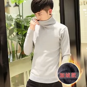 2018 nam thanh niên mới dệt kim áo len cao cổ áo len ấm áp cộng với nhung dày Slim sinh viên mùa đông thủy triều