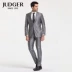 JUDGER Zhuang Ji người đàn ông mới phù hợp với kinh doanh tươi sáng phù hợp với hai khóa len phù hợp với thủy triều phù hợp với chuyên nghiệp mặc - Suit phù hợp áo nam Suit phù hợp