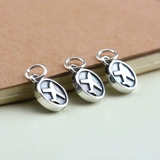 Аксессуар с аксессуарами ручной работы с бусинами, двусторонний самолет, подвеска, браслет, «сделай сам», серебро 925 пробы