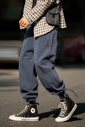 Брендовые спортивные штаны, осенние, свободный прямой крой, на шнурках