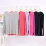 Phương thức của Phụ Nữ Dài Tay Áo T-Shirt Loose Cotton Mỏng Nhà Top Single Một Nhà Kích Thước Lớn Đồ Ngủ Top Mùa Hè bộ pyjama nam