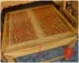 Mantianhong Jinsi Nanmu retro đồ nội thất Zhongtang sáu mảnh gỗ vàng lụa Nanmu đồ nội thất gỗ gụ - Bàn / Bàn Bàn / Bàn