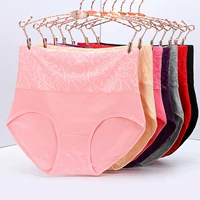 5 túi bông trong eo cao jacquard bụng đồ lót thoáng khí thoải mái quần cotton tóm tắt phụ nữ quần lót nâng mông