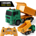 Double Eagle Hợp kim lớn điều khiển từ xa kỹ thuật xe Mercedes-Benz Flatbed Trailer Máy xúc thủy lực Dump Truck Đồ chơi điện xe tăng lego Đồ chơi điều khiển từ xa